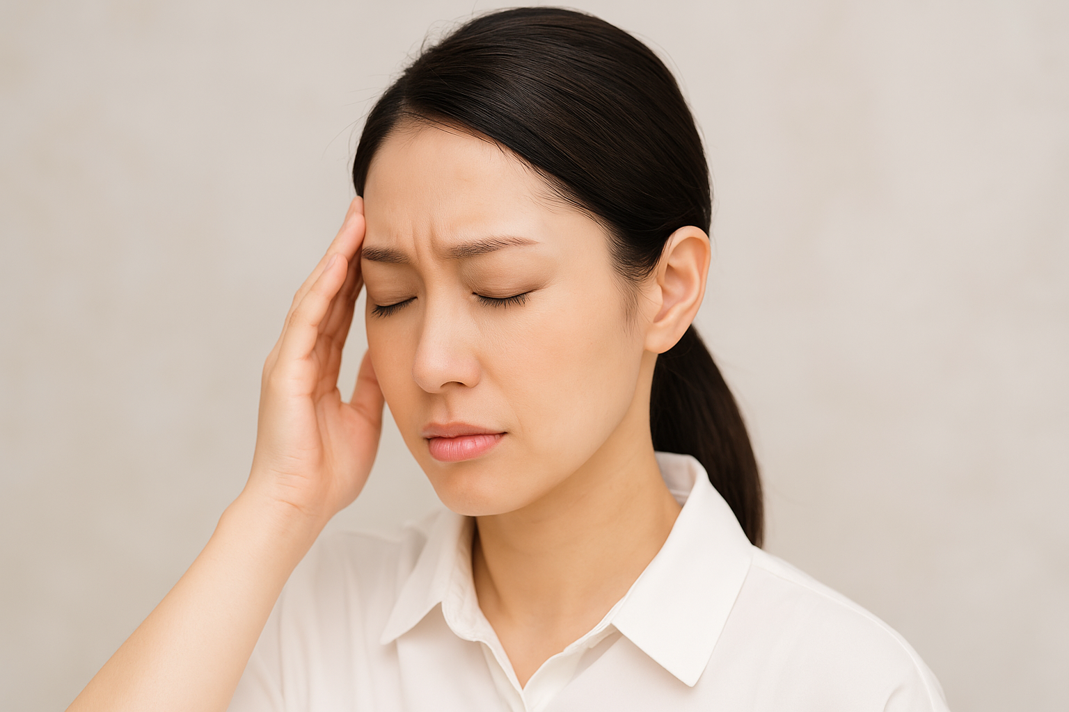 咬筋・こめかみのコリ